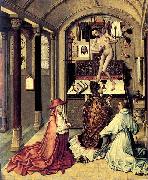 Robert Campin mass of Saint Gregory oil on canvas